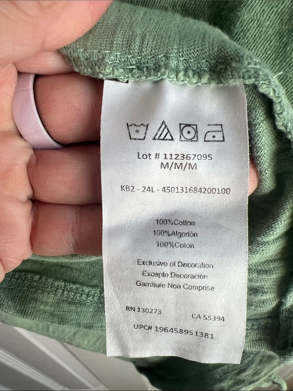 Wrangler Light Green Hooded Henley Pullover - Picture 6 of 6